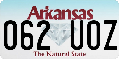 AR license plate 062UOZ