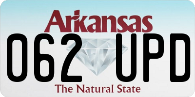 AR license plate 062UPD