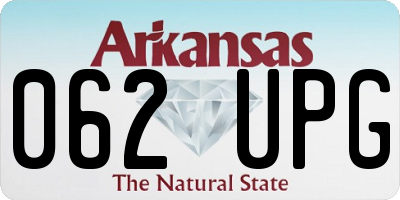 AR license plate 062UPG