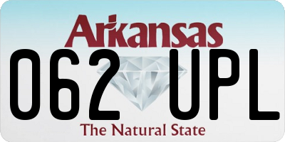 AR license plate 062UPL