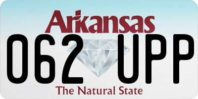 AR license plate 062UPP