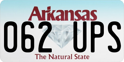 AR license plate 062UPS
