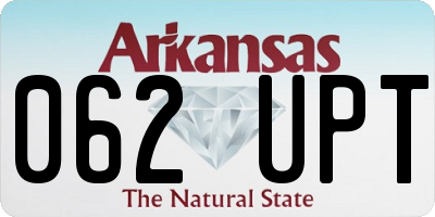 AR license plate 062UPT