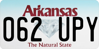 AR license plate 062UPY