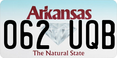 AR license plate 062UQB