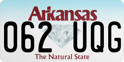 AR license plate 062UQG