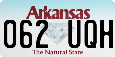 AR license plate 062UQH