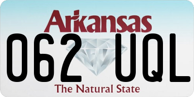 AR license plate 062UQL
