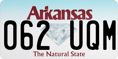 AR license plate 062UQM