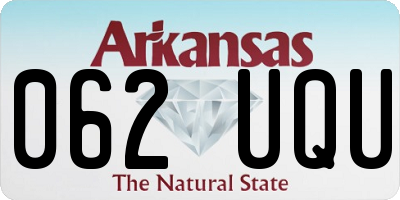 AR license plate 062UQU