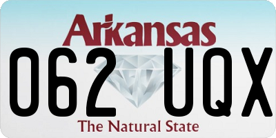 AR license plate 062UQX
