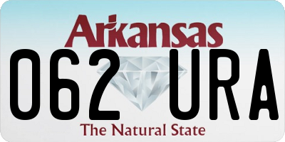 AR license plate 062URA