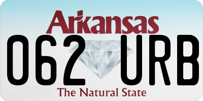 AR license plate 062URB