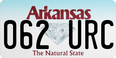 AR license plate 062URC