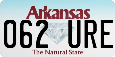 AR license plate 062URE