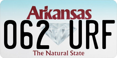 AR license plate 062URF