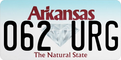 AR license plate 062URG