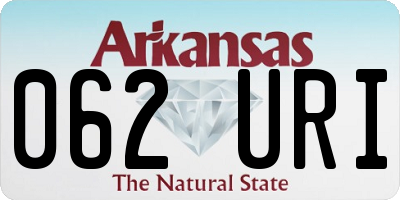 AR license plate 062URI