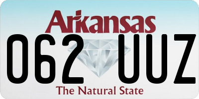 AR license plate 062UUZ