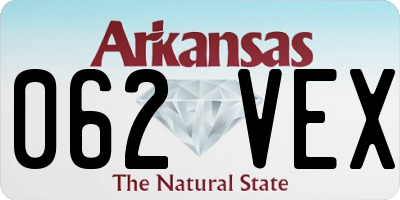 AR license plate 062VEX