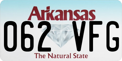 AR license plate 062VFG
