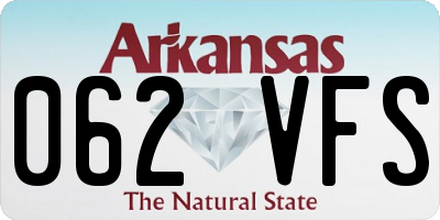 AR license plate 062VFS