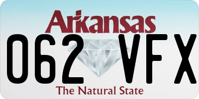 AR license plate 062VFX