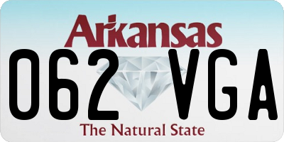 AR license plate 062VGA