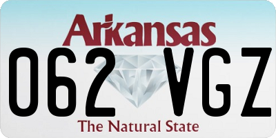 AR license plate 062VGZ