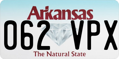 AR license plate 062VPX