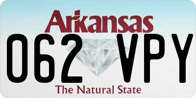 AR license plate 062VPY