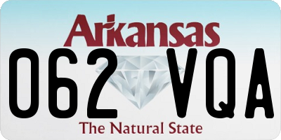 AR license plate 062VQA