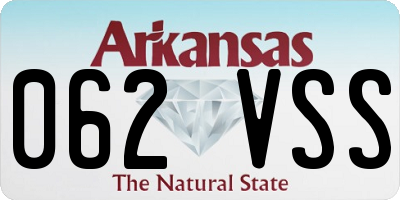 AR license plate 062VSS