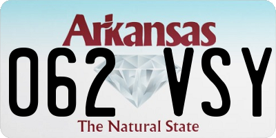AR license plate 062VSY