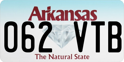 AR license plate 062VTB