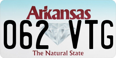AR license plate 062VTG