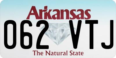 AR license plate 062VTJ