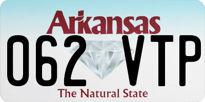 AR license plate 062VTP