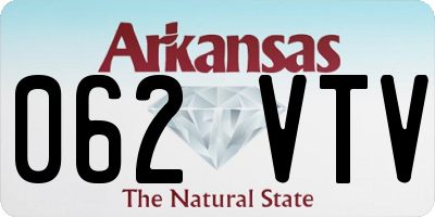 AR license plate 062VTV