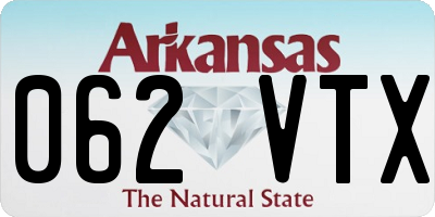 AR license plate 062VTX