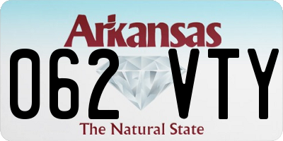 AR license plate 062VTY