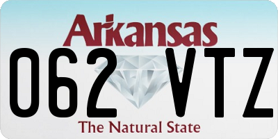 AR license plate 062VTZ