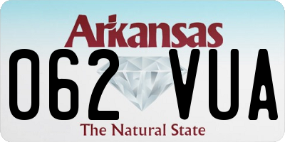 AR license plate 062VUA