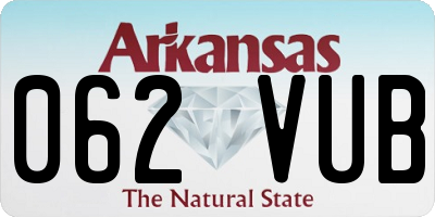 AR license plate 062VUB