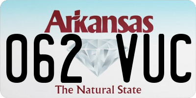 AR license plate 062VUC