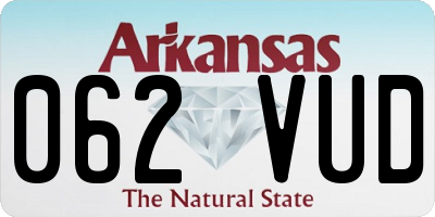 AR license plate 062VUD