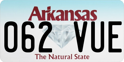 AR license plate 062VUE