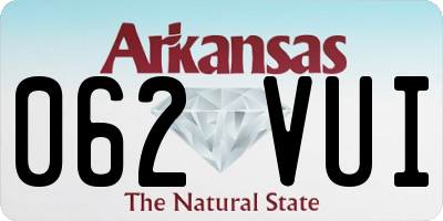 AR license plate 062VUI
