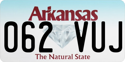 AR license plate 062VUJ