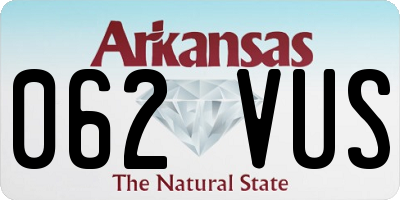 AR license plate 062VUS